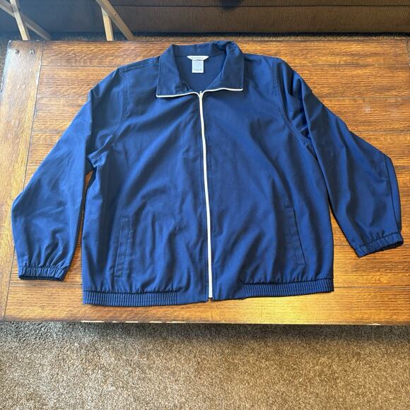 Koret Francisca Jacket Womens XL Navy Blue Thin Windbreaker - Picture 1 of 7